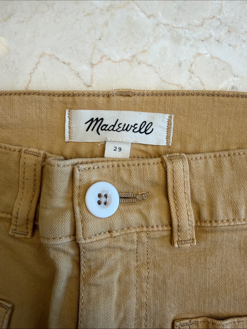 Madewell Straight-Leg Jeans in Mustard - Picture 3 of 4
